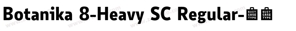Botanika 8-Heavy SC Regular字体转换